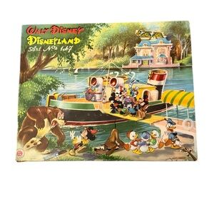 Vintage Walt Disney Disneyland Stamp Set  1960's  12 x 14 x 1 12 Wood stamps